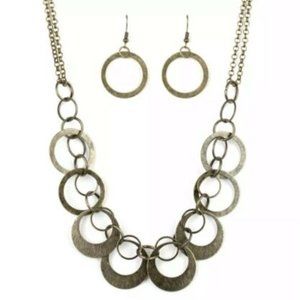 In Full Orbit Copper Necklace